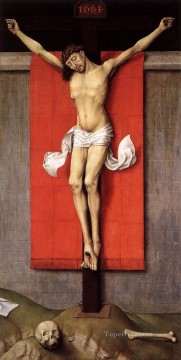 磔刑二連祭壇画 右パネル 宗教画家 ロジャー・ファン・デル・ウェイデン 宗教的キリスト教徒 Oil Paintings